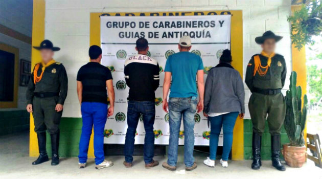 Grupo de inmigrantes cubanos detenidos cuando intentaban salir del país por el Urabá antioqueño. Foto: ARCHIVO