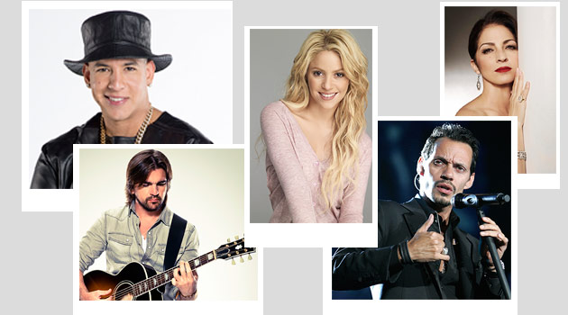 juanes,daddy-yankee,shakira,marck-antoni,gloria-estefan