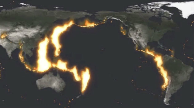 El Cinturón de Fuego se caracteriza por una gran cantidad de actividad volcánica. Foto: CORTESÍA