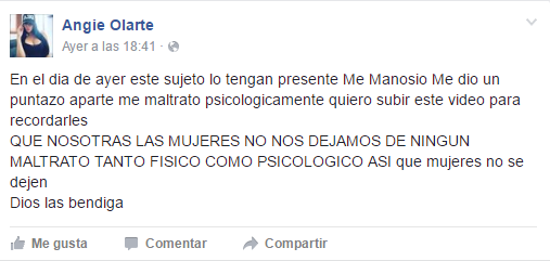 Mensaje de Facebook 