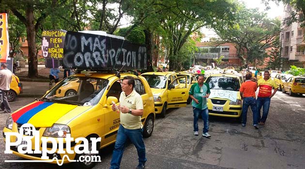 Marcha1_Taxistas_Medellín_El_Palpitar