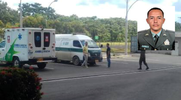 El uniformado falleció en un centro asistencial. Foto: CORTESÍA.