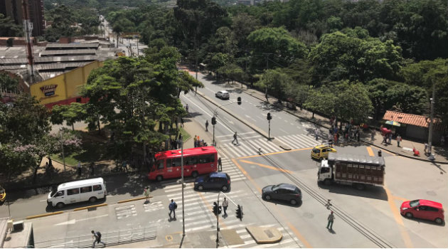 Así se ve las afueras de la Universidad de Antioquia. Foto: CORTESÍA.