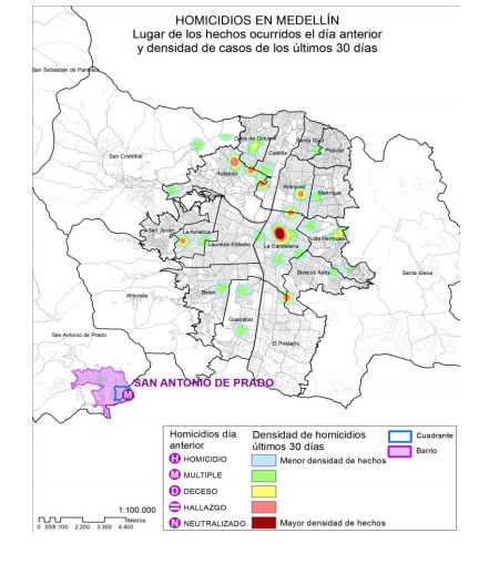 asesinados en San Antonio de Prado